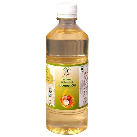 Arya Farm Organic Edible Coconut Oil, 500 ml: Amazon.in: Grocery ...