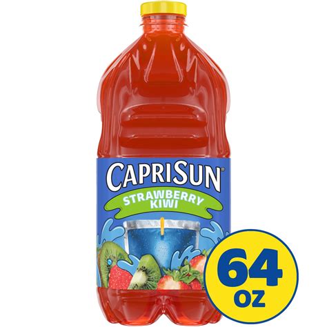 Capri Sun Strawberry Kiwi Flavored Juice Drink Blend from concentrate ...