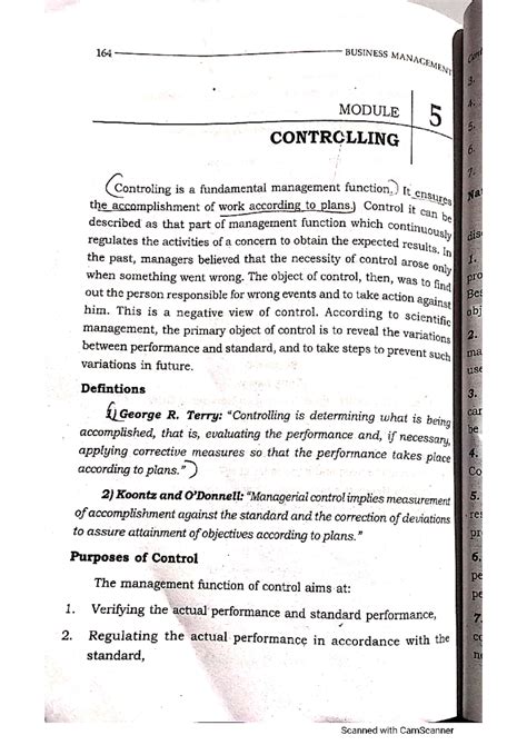 Controlling: Key Concepts and Techniques in Management - Studocu