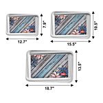 Buy Flair Plastics Regal Serving Tray Set - Big, Medium & Small Size ...