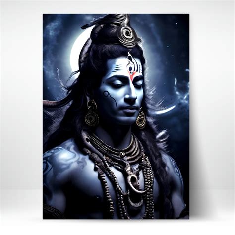 High-Quality Metal Posters - Lord Shiva LS20 | Vibrant Colors & Sharp ...