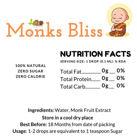 Monks Bliss - 100% Pure Monk Fruit Sweetener