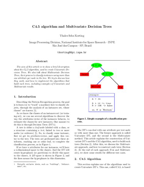 Image result for C4.5 Algorithm Example