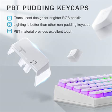 Buy Tezarre TK61 60% Hotswap Mechanical Gaming Keyboard with PBT ...