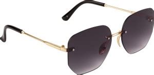 Buy AISLIN Retro Square Sunglasses Grey For Men & Women Online @ Best ...