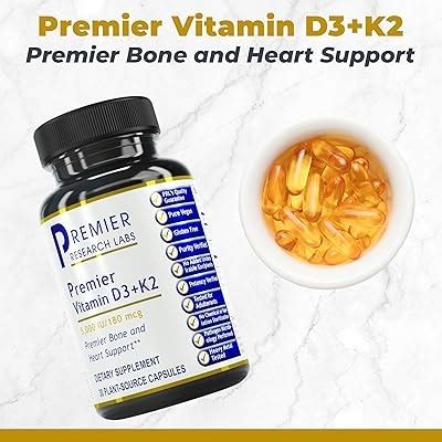 PremierResearchLabs Premier Research Labs: Vitamin D3 + K2 Supplements ...
