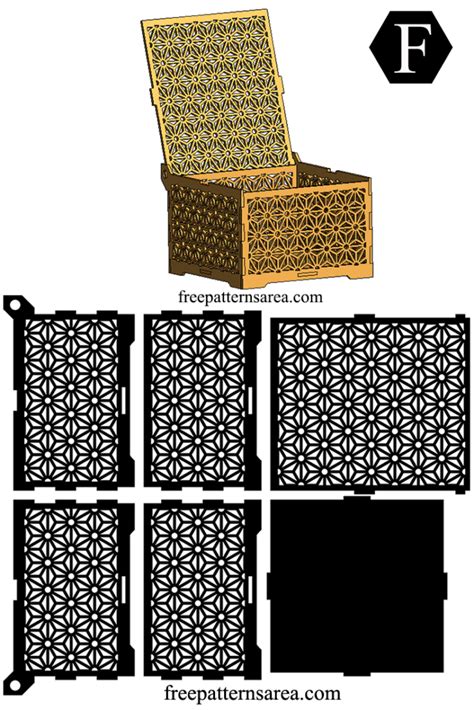 Image result for Laser-Cut Wood Box Patterns Free