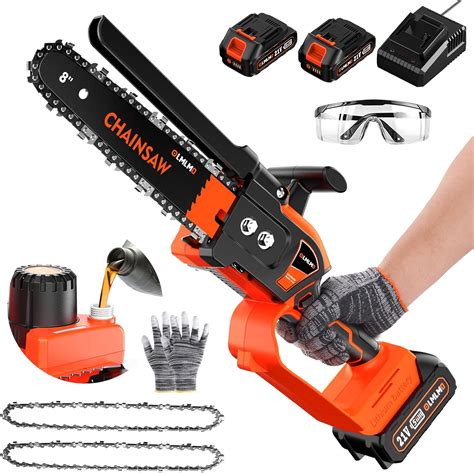 Olmlmo Mini Chainsaw Cordless 8 inch,Brushless Mini India | Ubuy