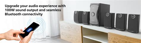 Philips Audio TAV7587 5.1 Channel 100W Bluetooth Multimedia Speaker ...