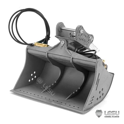 scm-modellbau - Lesu hydraulisch schwenkbarer Grabenräumlöffel Lesu K ...