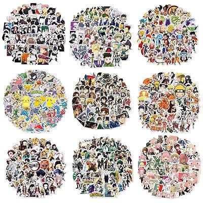 Buy 450Pcs Anime Stickers Mixed Pack,Anime Mixed Stickers,Vinyl ...