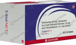 Buy Telma Mct 40/50/12.5mg Strip Of 10 Tablets Online at Flat 15% OFF ...
