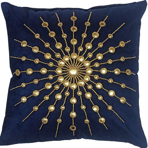 AJS Living Cotton Decorative Throw Pillow Case - Bright Floral Print ...