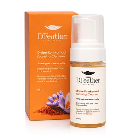 D Feather Divine Kumkumadi Foaming Cleanser 100ml – Brightening Face W