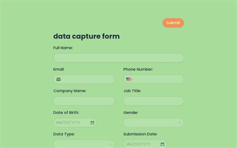 Image result for Data Record Form