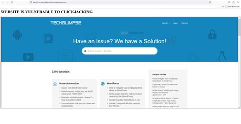 Image result for How to Fix Clickjacking In.html Page