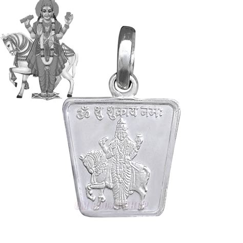 Shukra Yantra Locket | Pure Silver Venus Pendant buy online