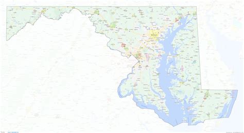 Prince George’s County, Maryland – Cities Map – shown on Google Maps