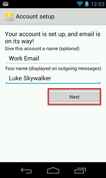 Image result for Android Email Setup NHS