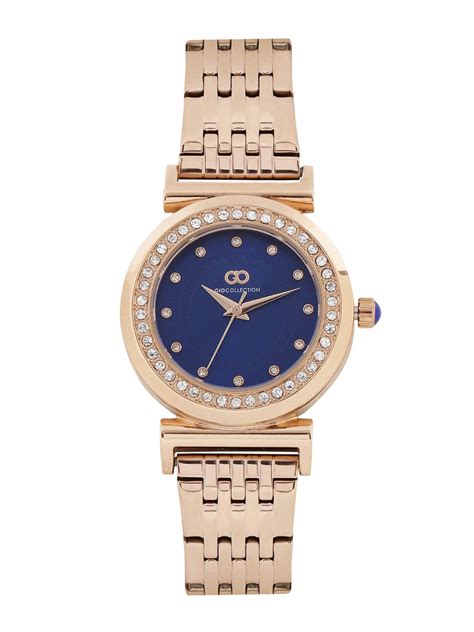Gio Collection Analog Blue Dial Women's Watch - G2014-44 : Amazon.in ...
