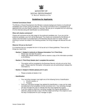 Criminal Convictions Check Form - Blank Fillable Template | Fill Out ...