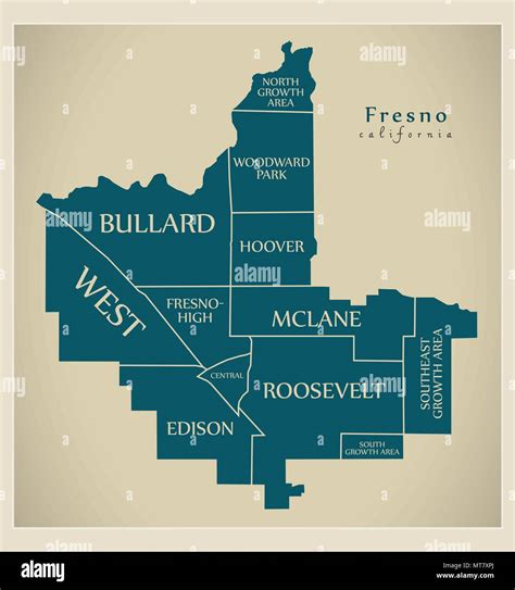 Fresno Map Of California