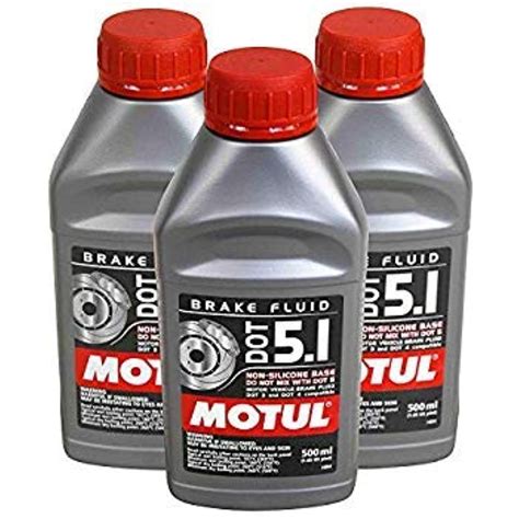 Motul DOT 5.1 High Temp. Brake Fluid (3 Pack) : Amazon.in: Car & Motorbike