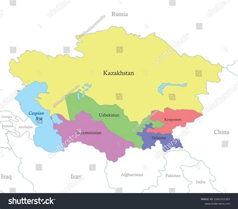 Middle Asia Map 的图像结果