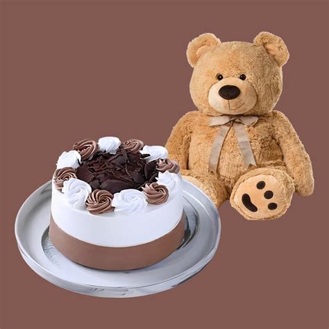 Teddy Hug Cake Combo | YummyCake