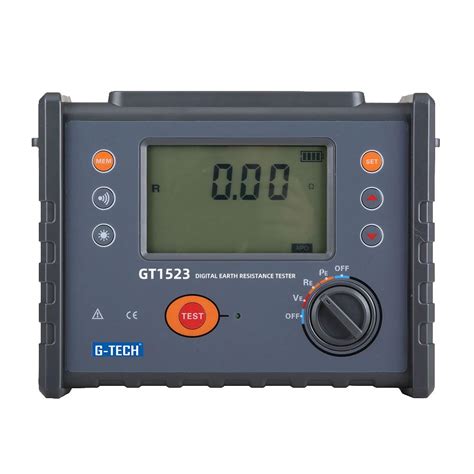 GT1523 Digital Earth Resistance Tester, 2/3/4-Wire Test, LCD Display, 0 ...