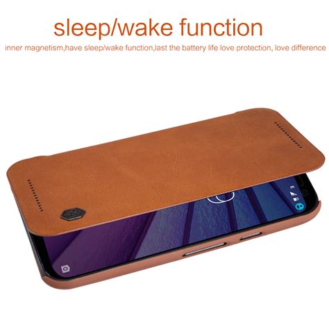 Nillkin ® Motorola G3 Nitq Folio Leather Protective Case with Credit ...