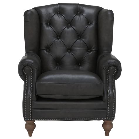 MODERN WAVE Warwick Solid Wood Upholstered Arm Chair Wingback Chair ...