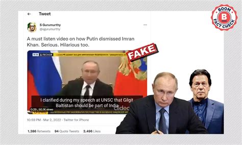 No, Putin Did Not Say Gilgit-Baltistan Should Be Part Of India | BOOM