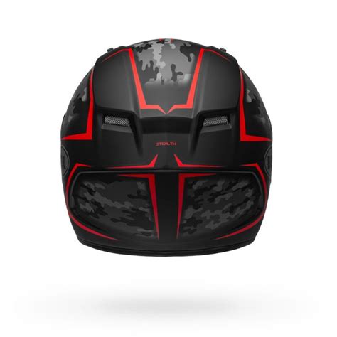 Bell Qualifier Stealth Camo Matt Black Red Helmet– Moto Central