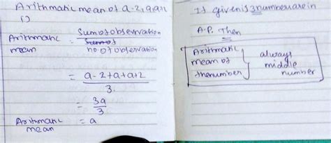 the arithmetic mean of a-2,a,a+2 is - Brainly.in