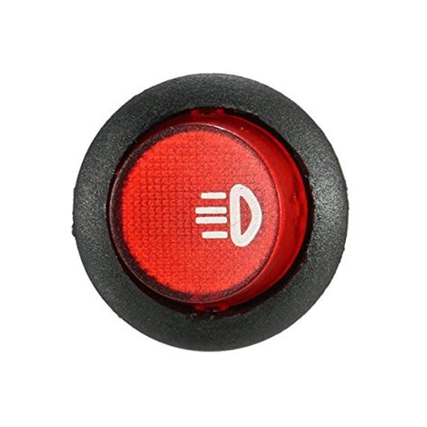 CentIoT - Illuminated LED SPST ON/OFF Push Button Round Rocker Switch ...