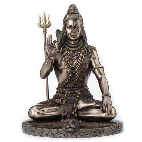 Veronese Design Lord Shiva In Meditation Pose Hindu God Cold ...