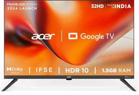 Acer J Series 80.01 cm (32 inch) HD Ready LED Smart Google TV with ...