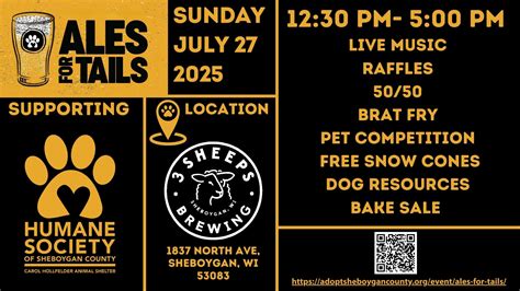 Ales for Tails - Humane Society of Sheboygan County