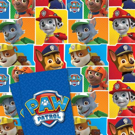 Paw Patrol Official 2 Sheet and 2 Tag Wrap Pack : Amazon.in: Home & Kitchen