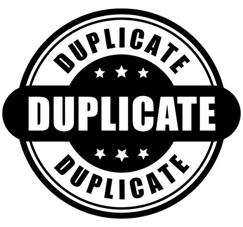 Image result for Duplicate Definition