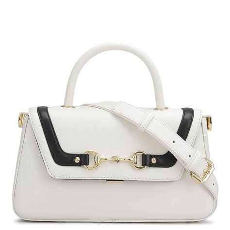 Small Plain Leather Satchel - Snow – Da Milano