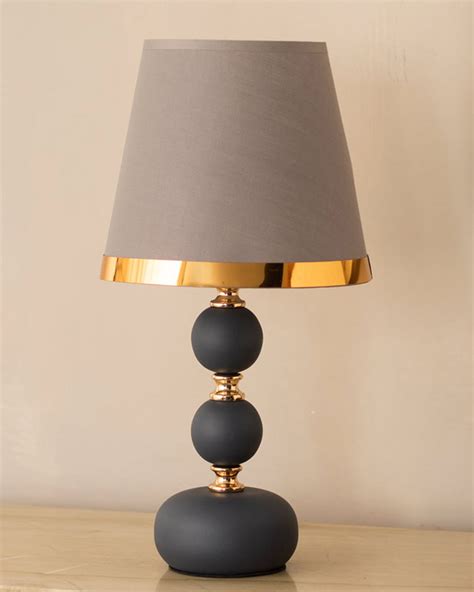Grey And Gold Table Lamp