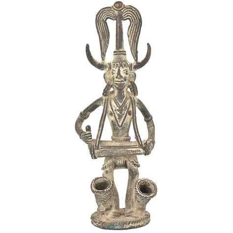 Bronze Vintage Finishing Ganesha Sitting On Seated Mushak Figurine