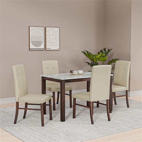Roxbury 4 Seater Dining Kit (Oak)| Nilkamal Homes