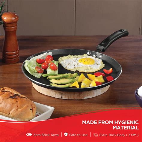 Buy VINOD Zest Aluminium Non-Stick Dosa Tawa - 30cm from Vinod at just ...