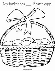 Image result for Easter Basket Coloring