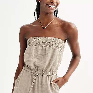 Juniors' Derek Heart Airflow Crinkle Woven Strapless Jumpsuit