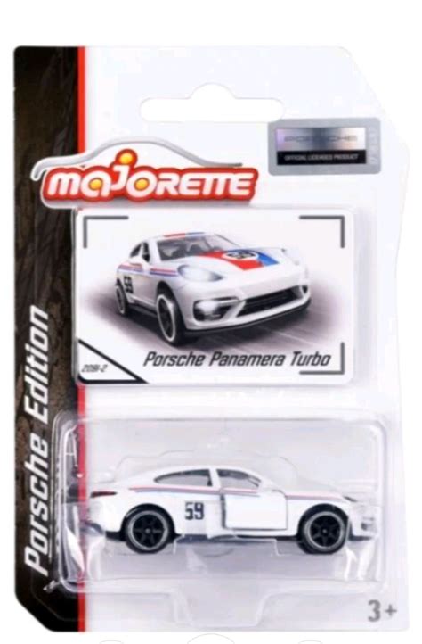 Majorette | Porsche Panamera Turbo | Diecast Car Model | White |1:64 Scale