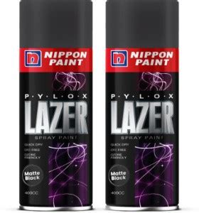 Nippon Paint Pylox Lazer Black Spray Paint 800 ml Price in India - Buy ...
